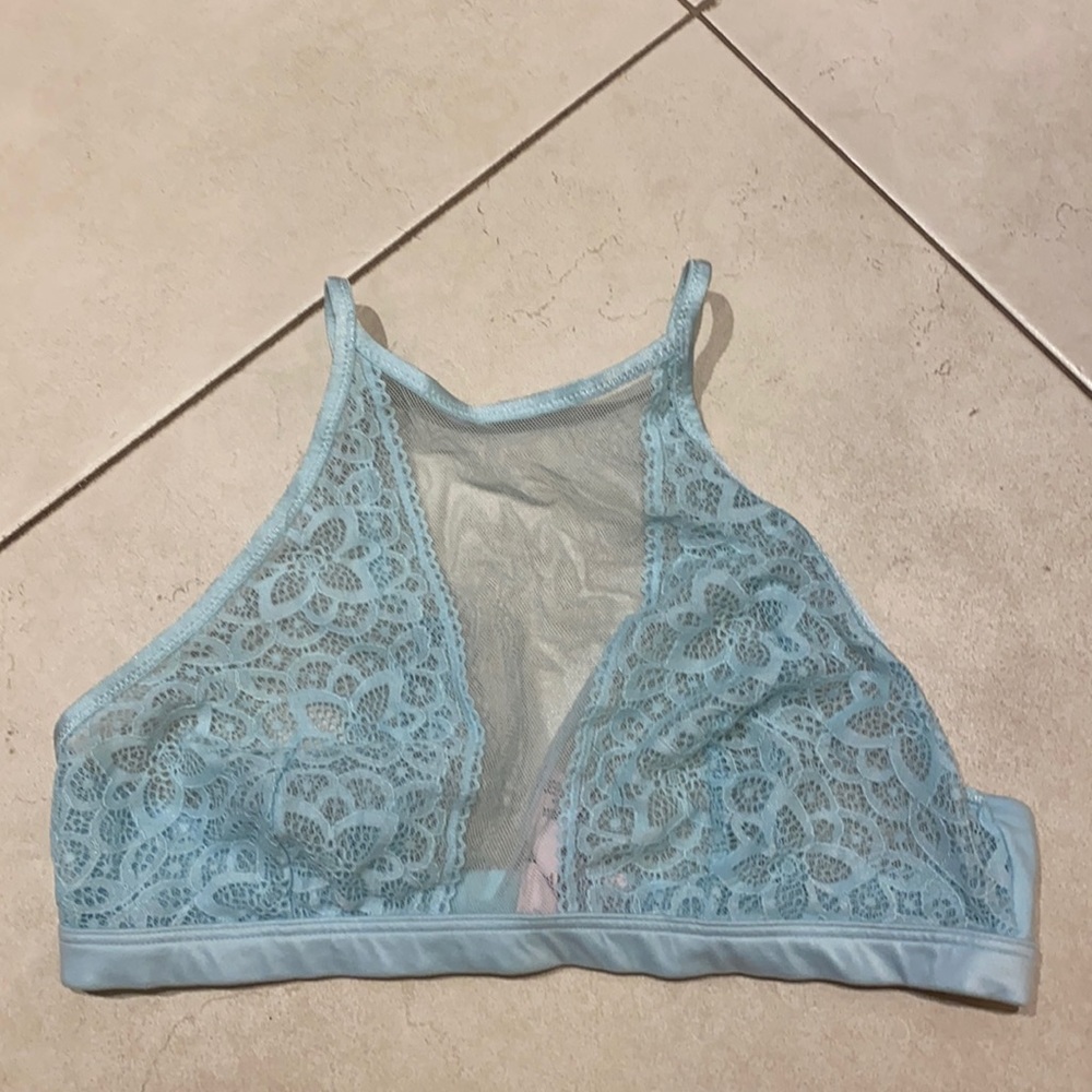 Victoria’s Secret Sky Blue Lace Bralette